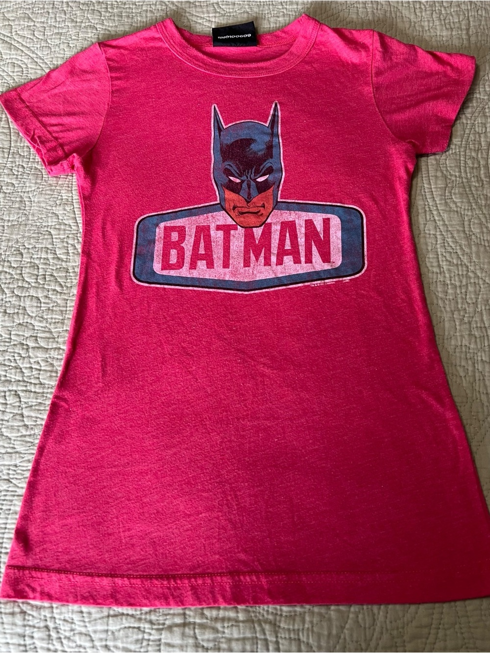 Junk Food Clothing Pink Batman Short Sleeve Tee